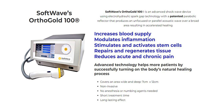 Softwave TRT Orthogold 100 - Universal Wellness Source